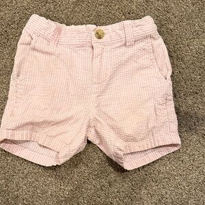 Janie and Jack preppy Pink Seersucker Toddler Shorts